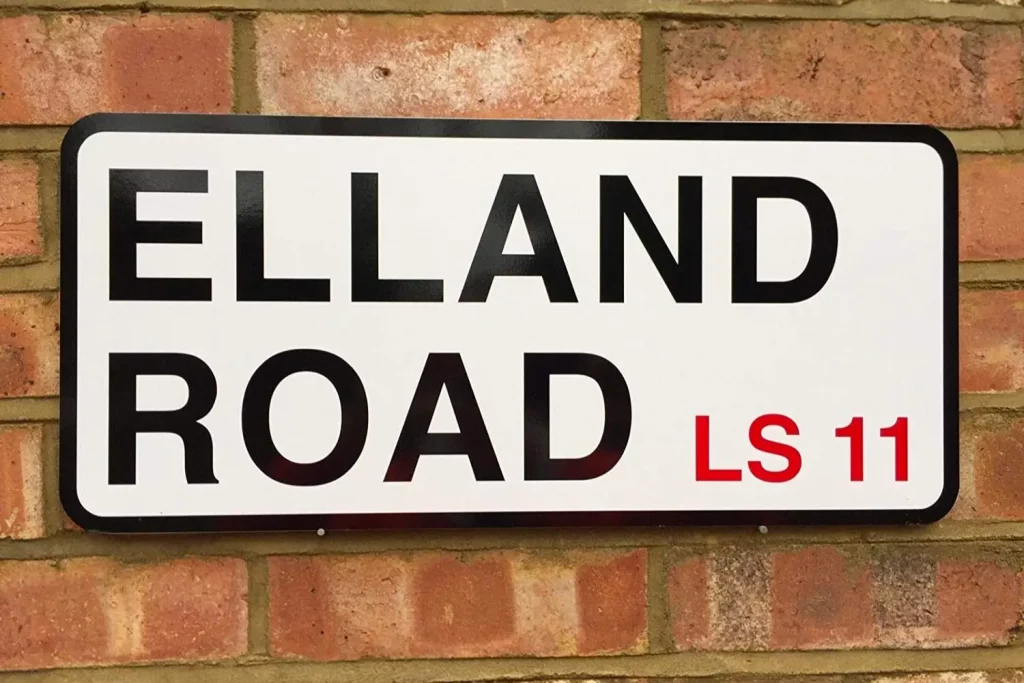 Elland Road street sign