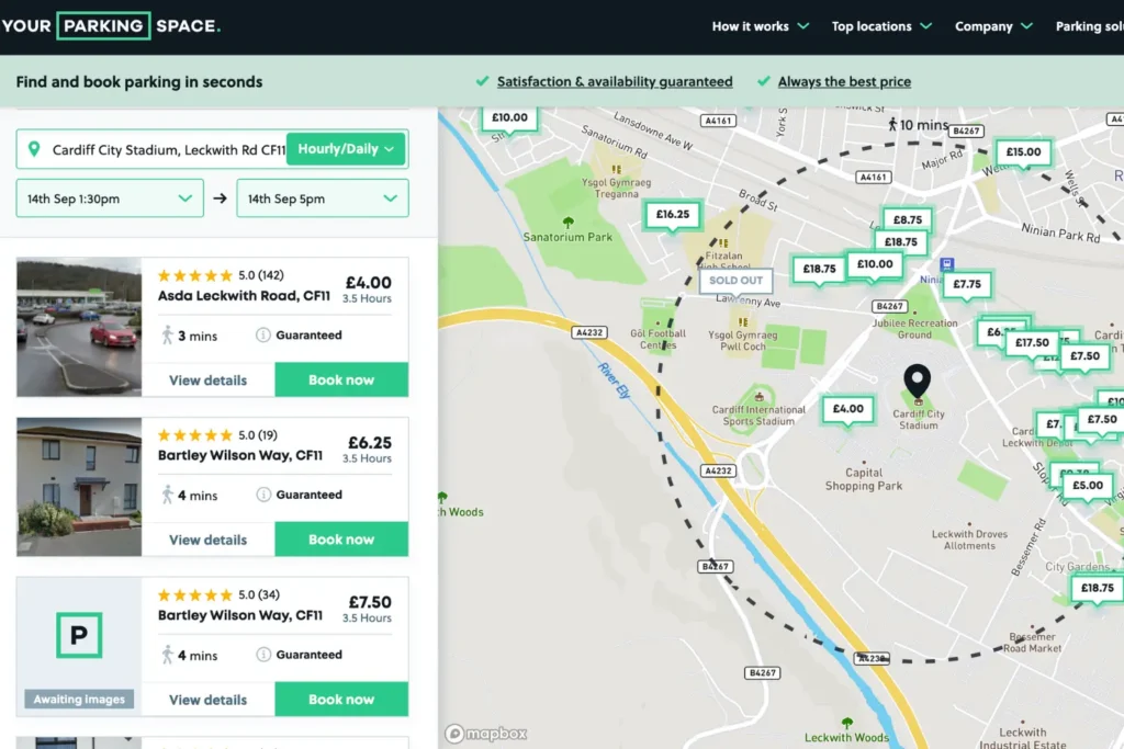 Cardiff City Stadium Parking from £4.60